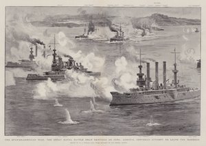 La Guerra Hispanoamericana, la Gran Batalla Naval cerca de Santiago de Cuba, el intento del Almirante Cervera de salir del puerto